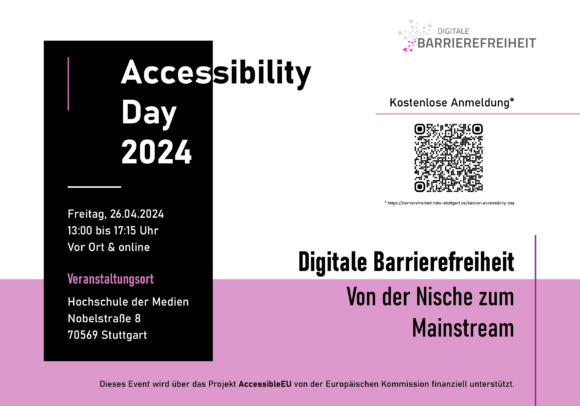 Accessibility Day 2024. Digitale Barrierefreiheit: Von der Nische zum Mainstream.